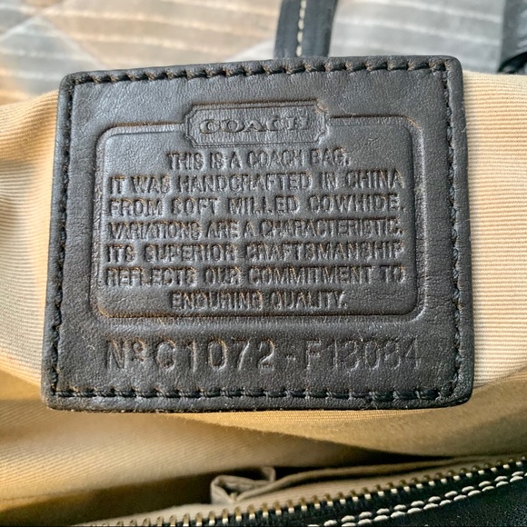 Vintage EUC Coach Black Leather Hamilton bag 💼 - Picture 5 of 8